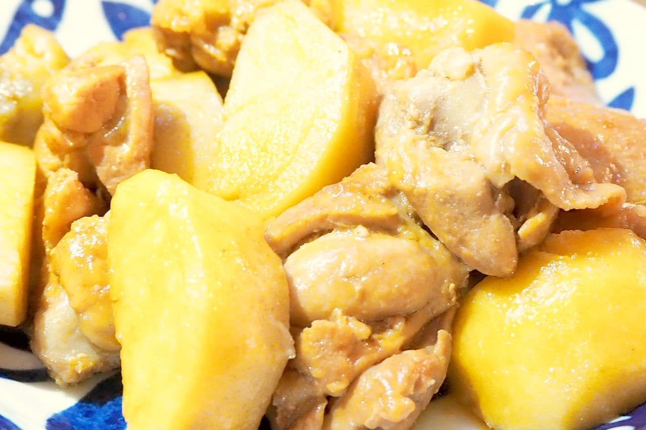 "Taro and chicken thigh boiled in horse" recipe