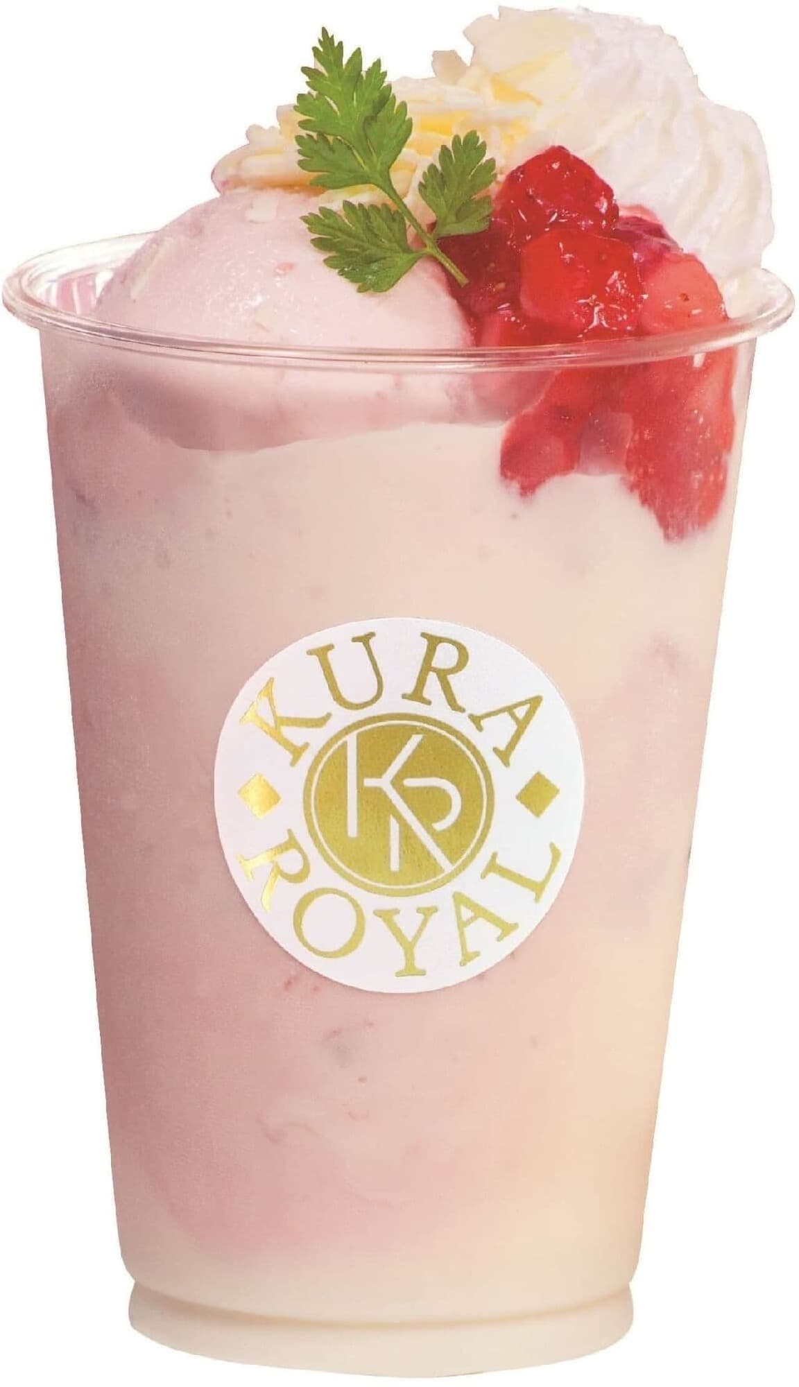 Kura Sushi "Snow Strawberry Shake"