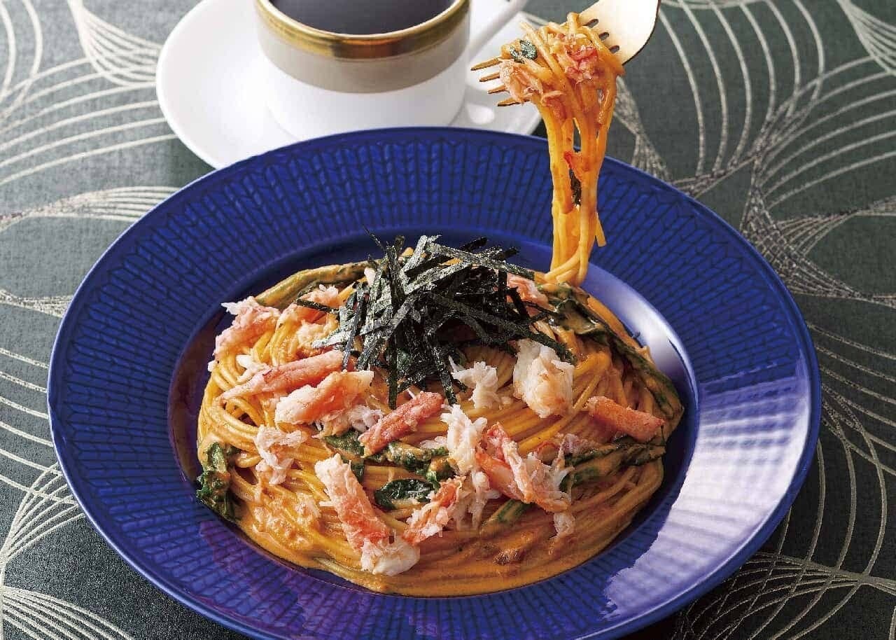 イタリアン・トマト「蟹と菜の花のアメリケーヌソース」