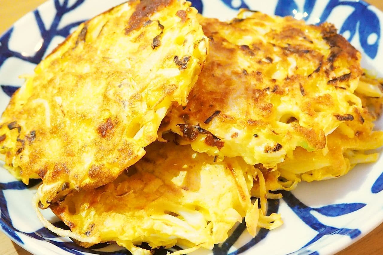 "Potato and cabbage grilled with cheese" recipe