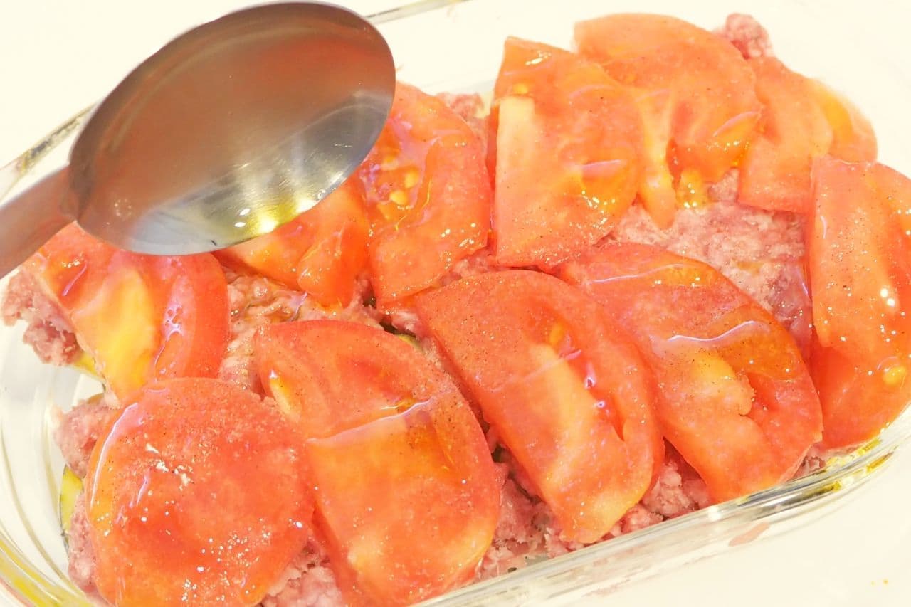 「なすとトマトの簡単オーブン焼き」レシピ