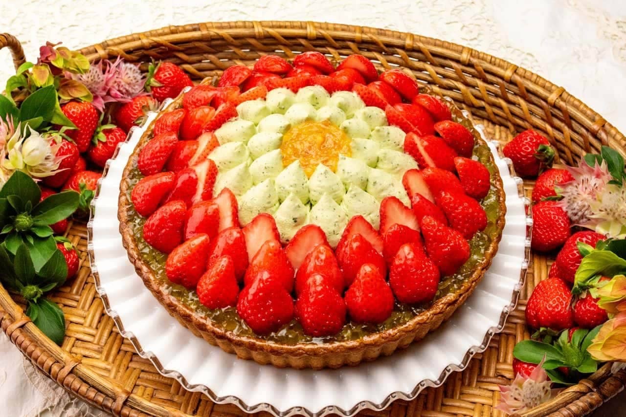 Qu'il fait bon "30th Shizuoka store devised Shizuoka prefecture" red cheek "and sencha tart"