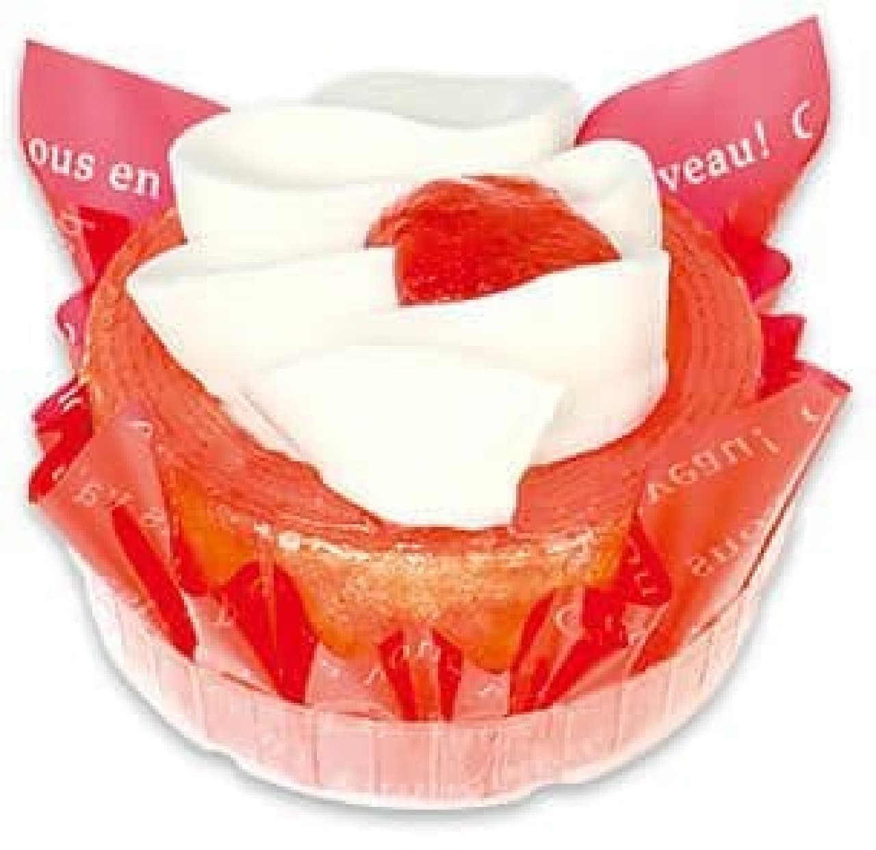 Fujiya "Plenty of cream stump cake (Amaou strawberry)"