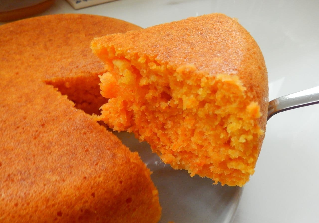 Recipe for "carrot cake made with a rice cooker"