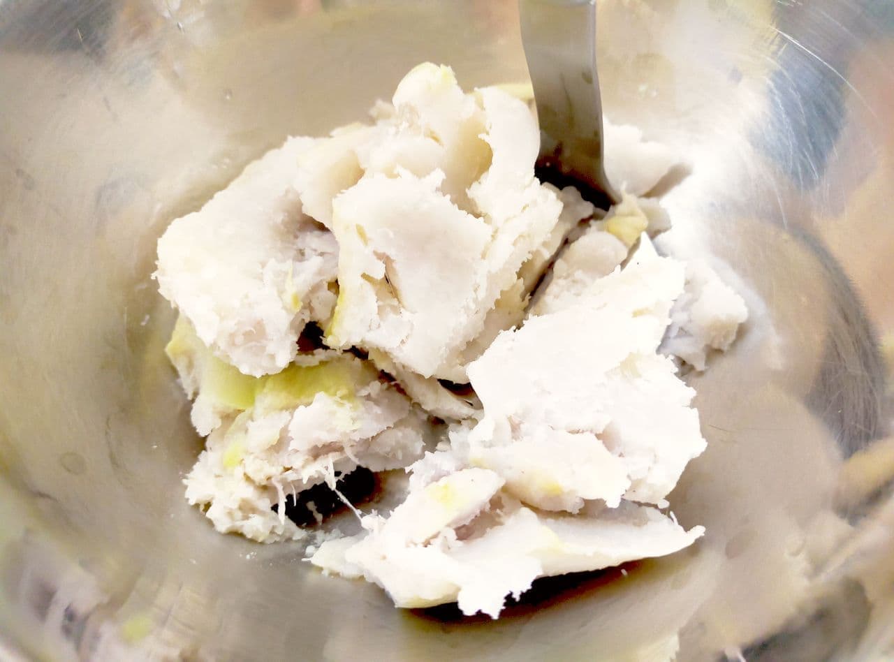 "Taro and tuna oyaki" recipe