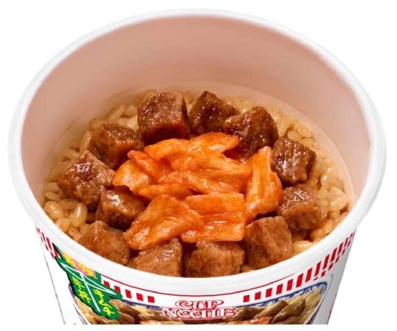 Nisshin Foods "Cup Noodle Mysterious Meat Kimchi Beef Bowl"