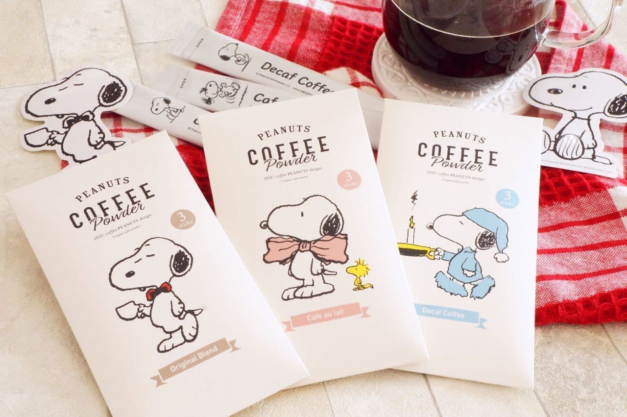 Inic coffee "Snoopy coffee" original blend, cafe au lait only, decaffeination