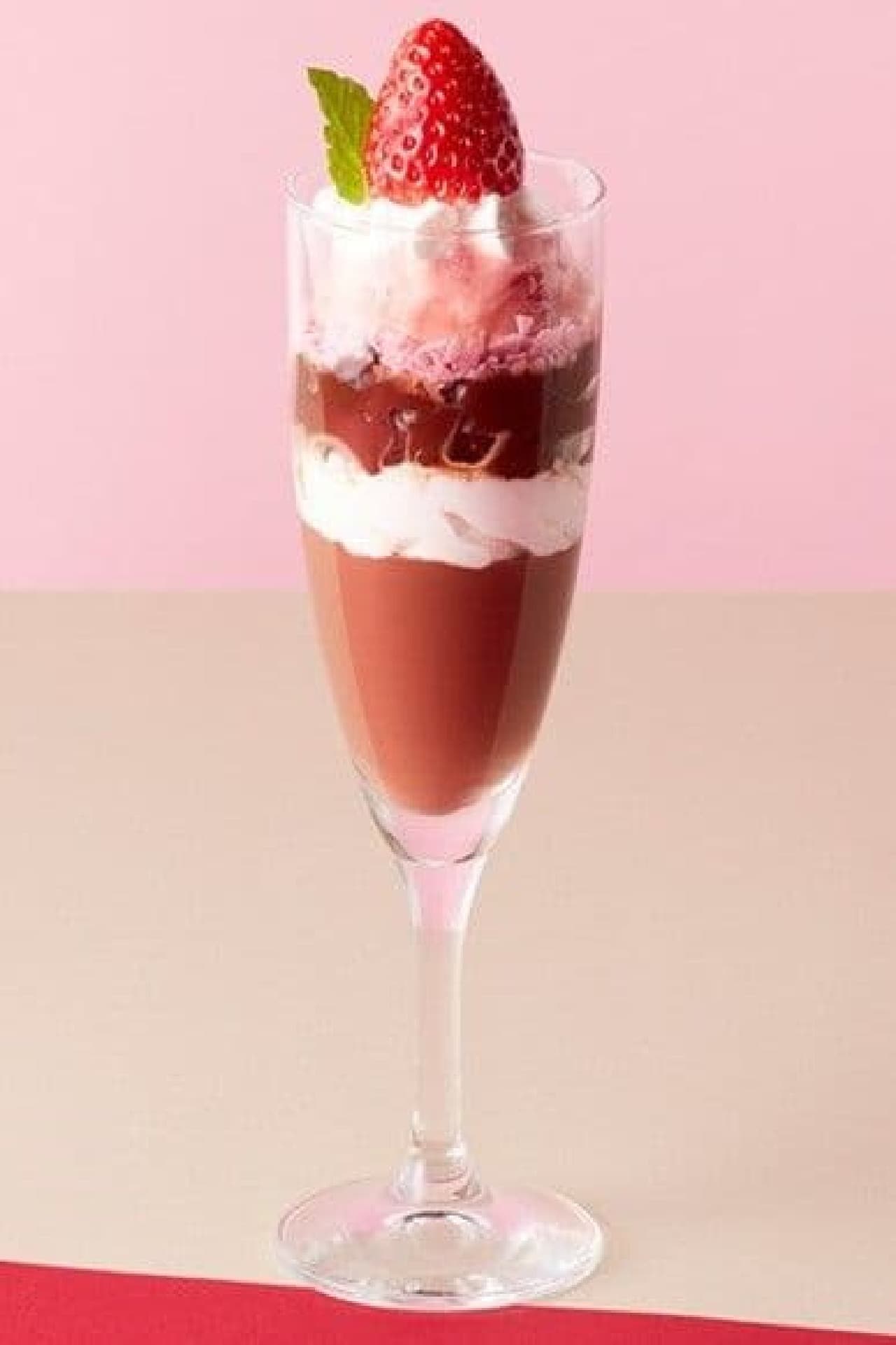 Coco's "Strawberry and Chocolate Glass Parfait"