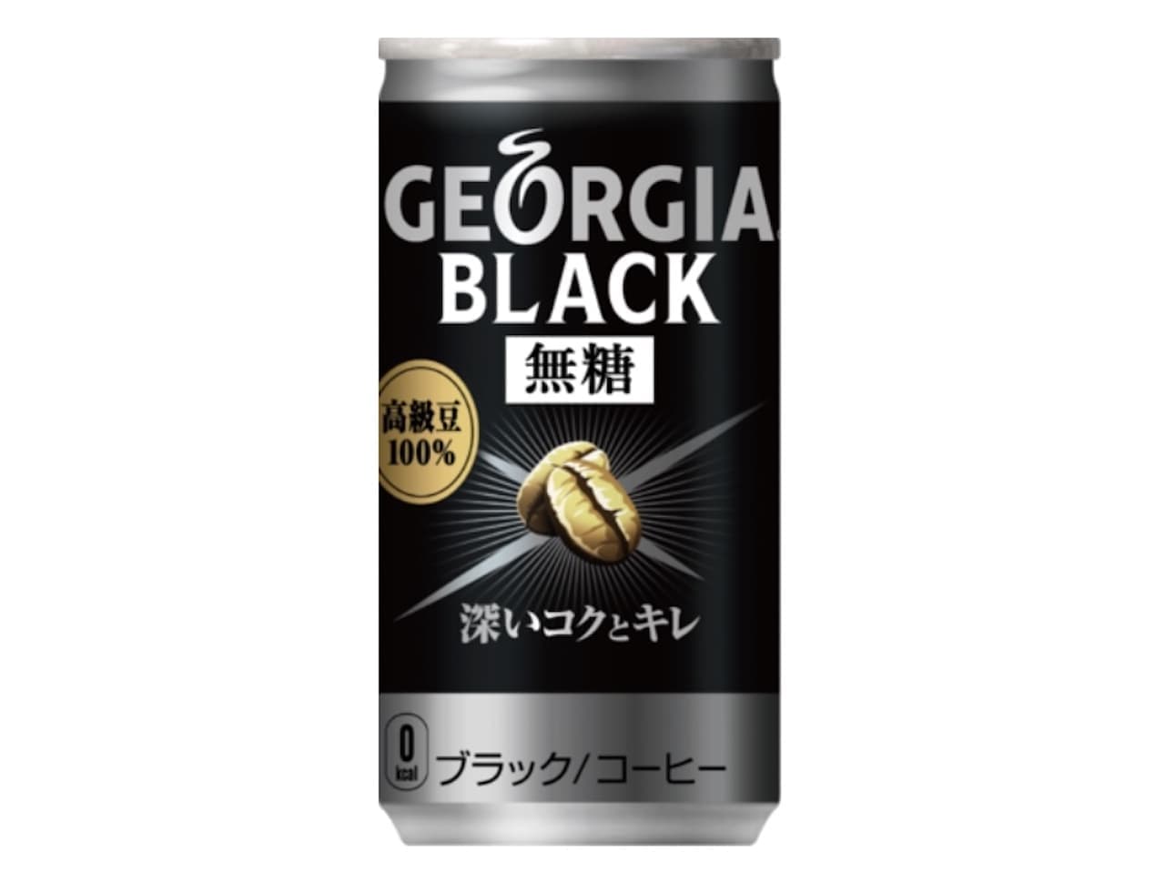 Black canned coffee "Georgia Black"