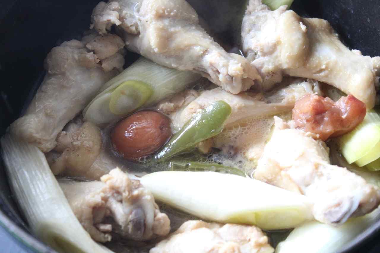 鶏手羽元の梅煮レシピ