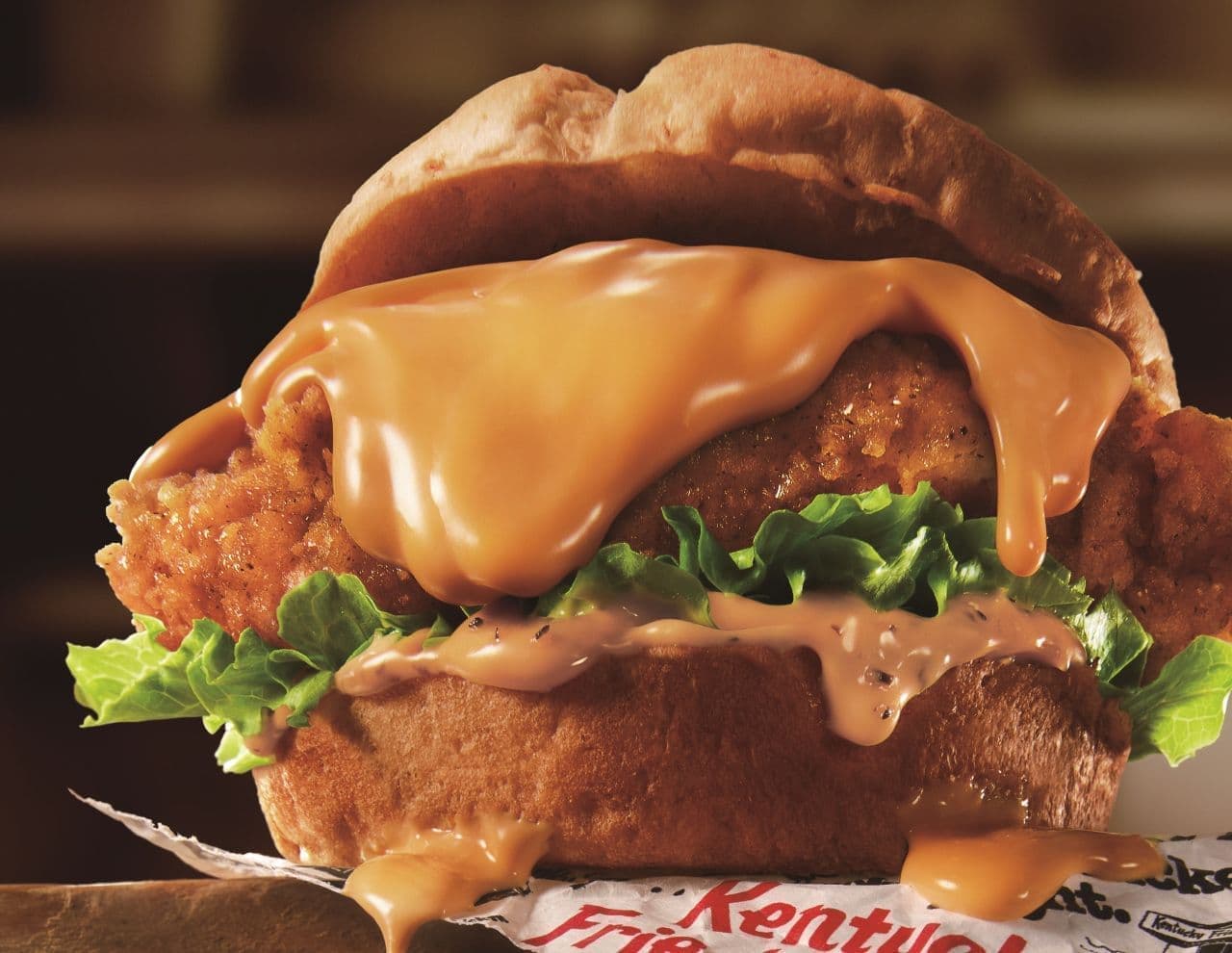 Kentucky Fried Chicken "Cheese-Drowned Filet Sandwiches