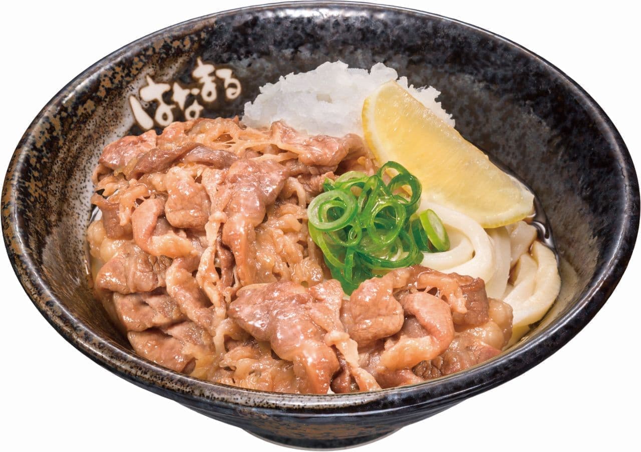 Hanamaru Udon "Beef with grated radish and bukkake