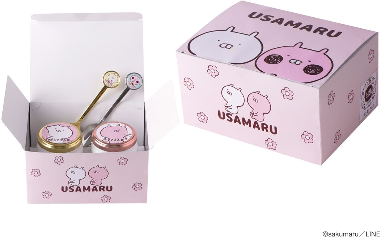 Quimby Garden "QBG Usamaru/Usako honey pudding set - with spoon"