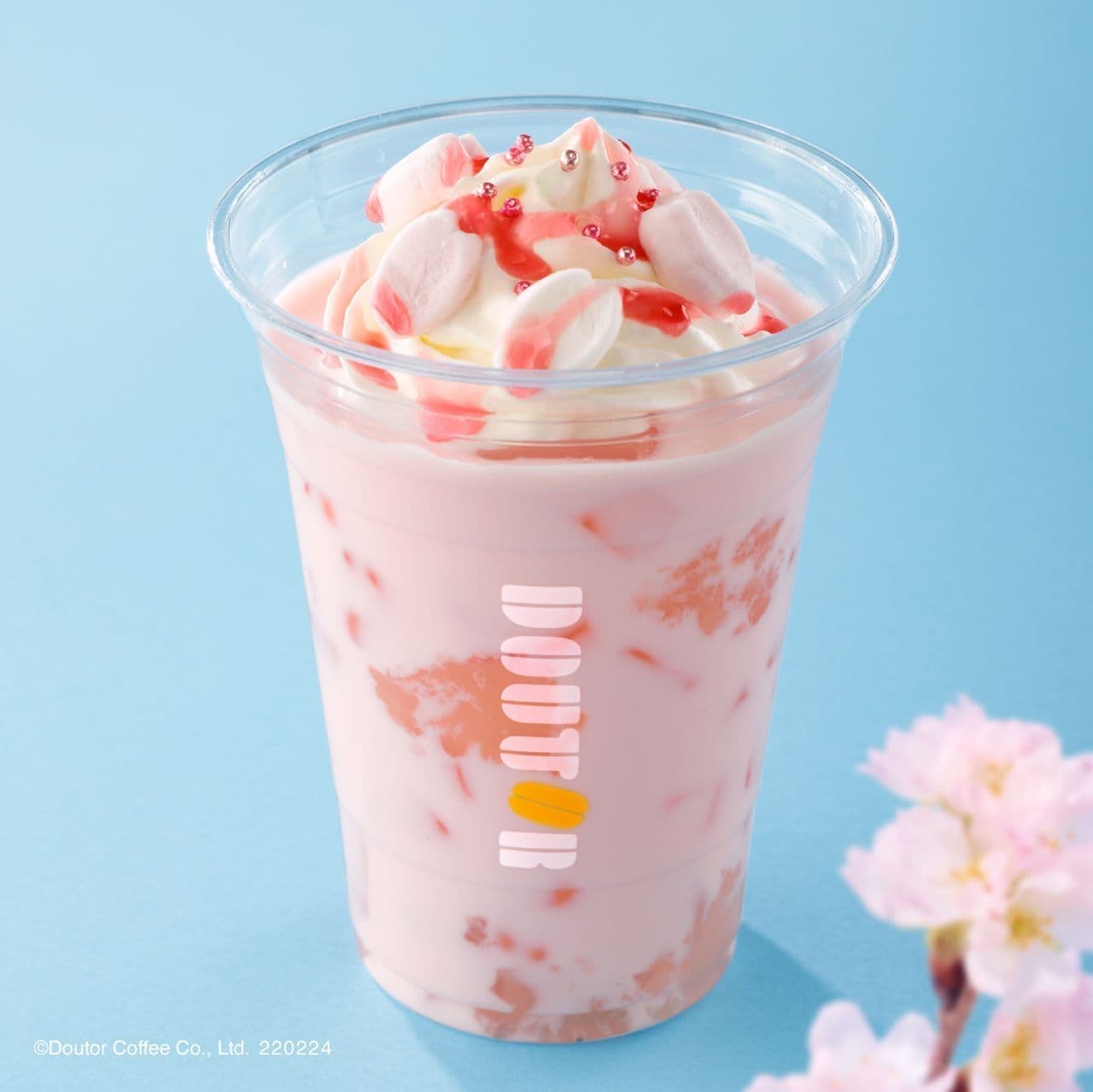 Doutor Coffee Shop "Marshmallow Fluffy Sakura Ore - Warabi Mochi