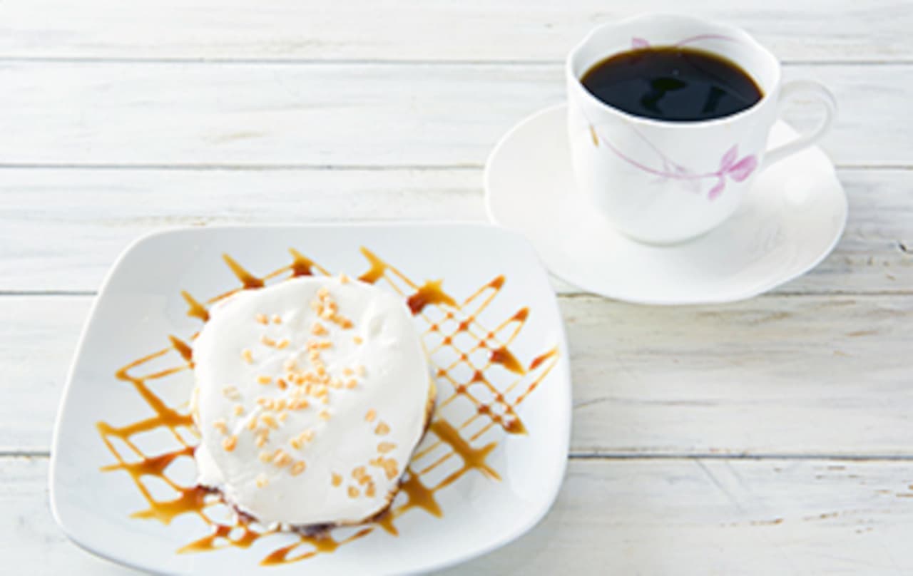 高倉町珈琲「クリームチーズのリコッタパンケーキ」「ハーフサイズクリームパンケーキセット」