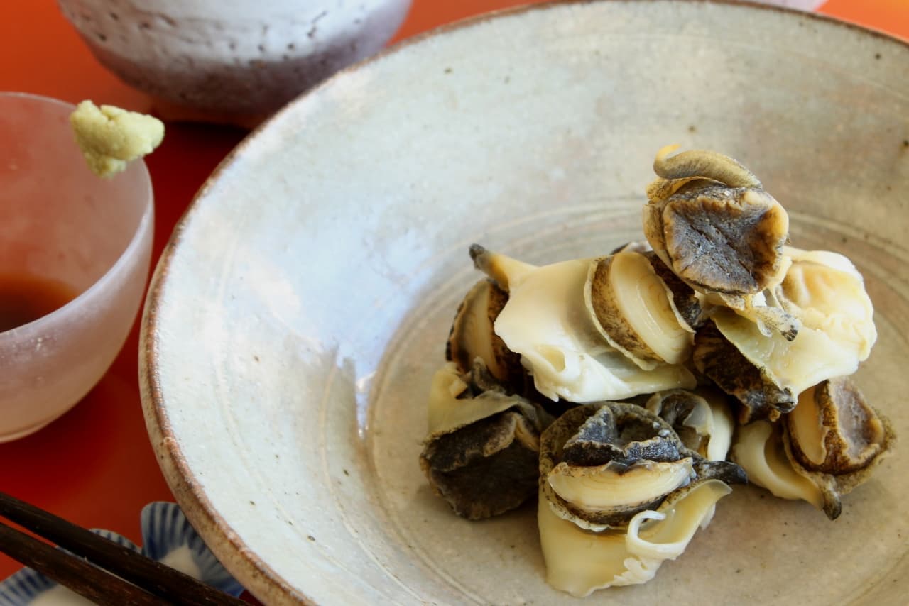 Famima: "Lumpy textured snack sea snails