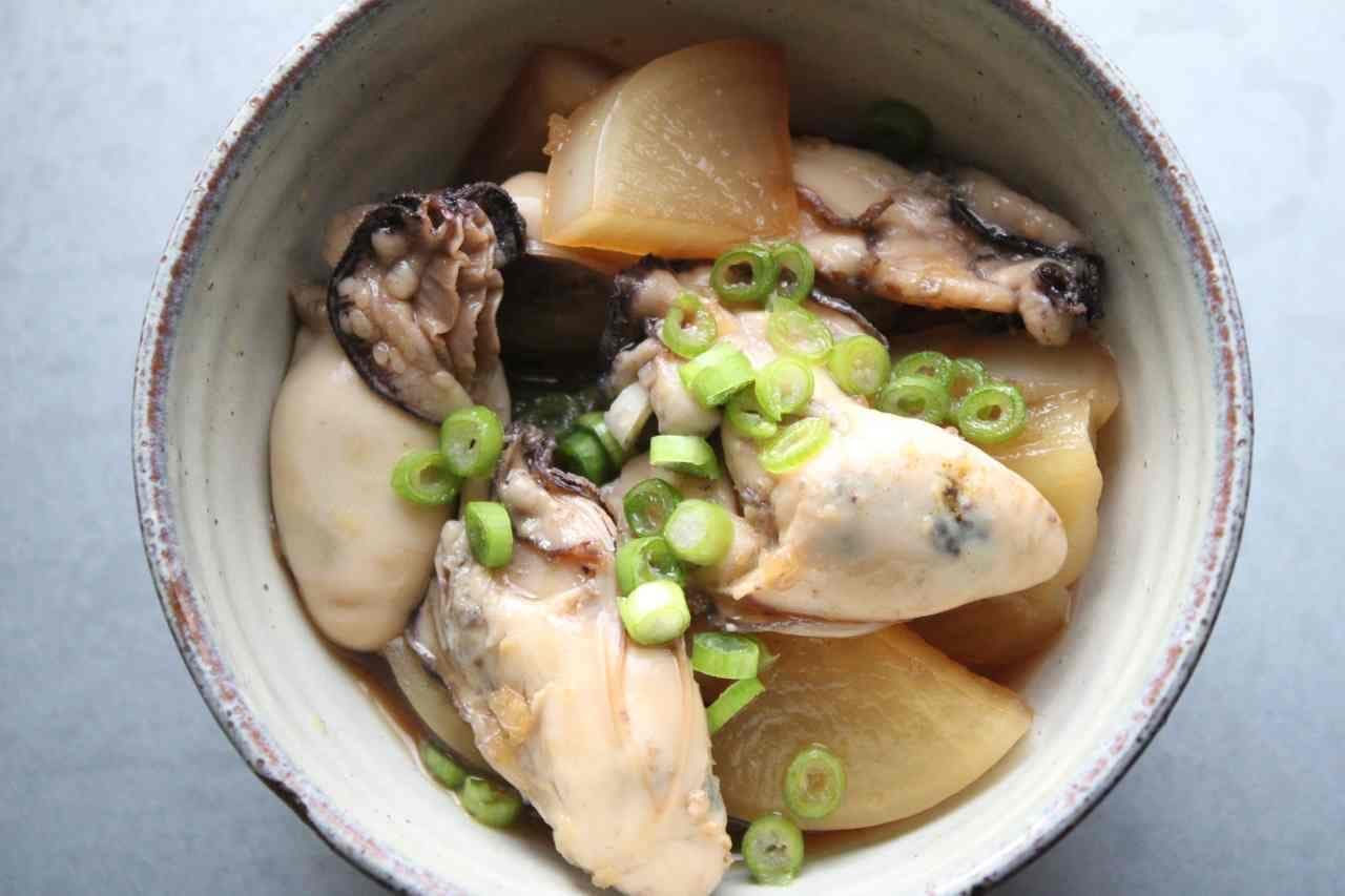 「牡蠣と大根の甘辛煮」レシピ