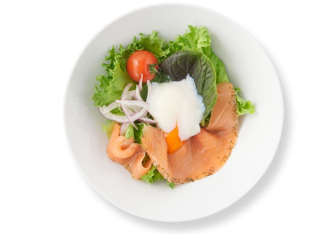 IKEA "Marinated salmon salad with hot egg