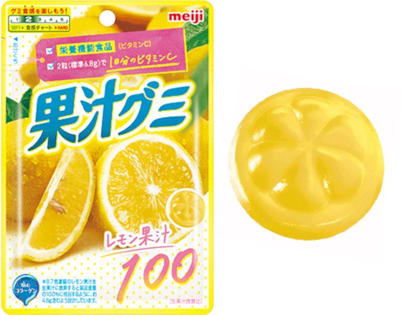 Meiji "Fruit Juice Gummy Lemon Vitamin C