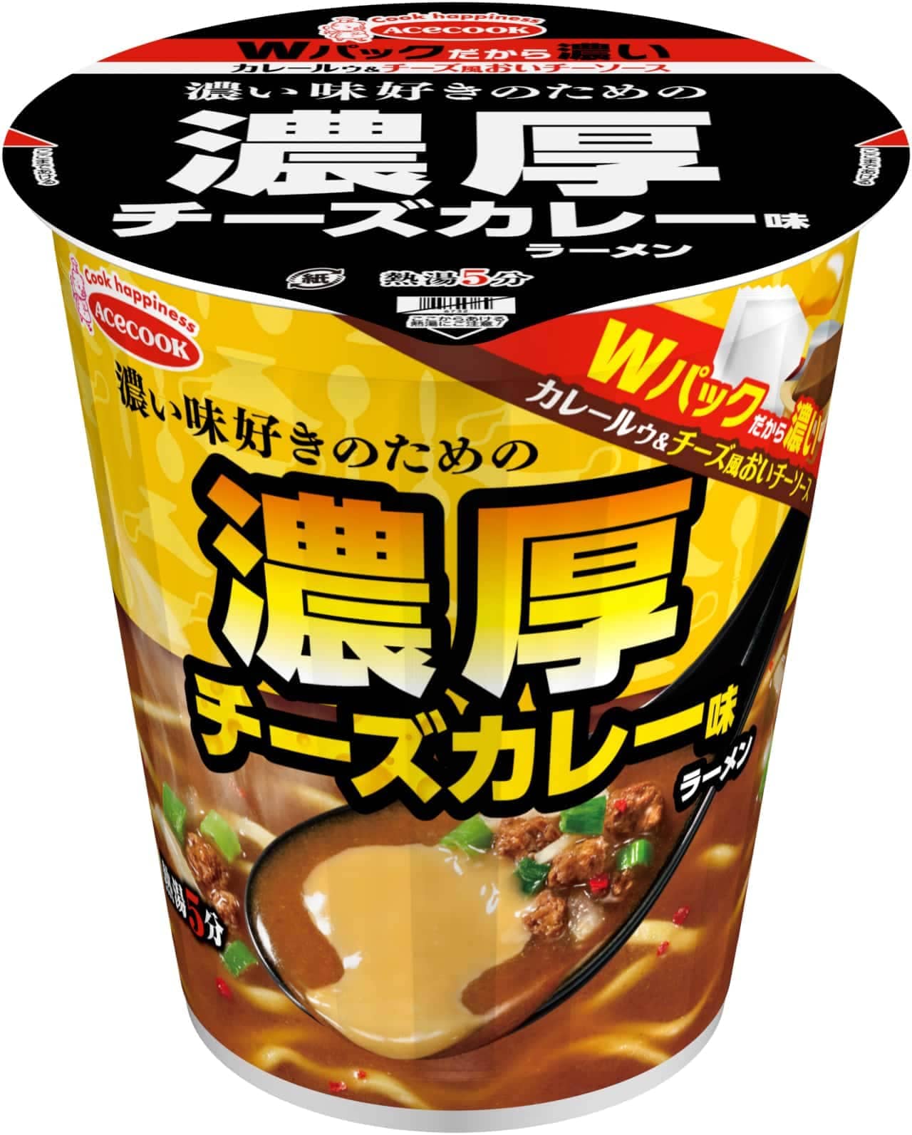 Ace Cook "Thick Cheese Curry Flavor Ramen for Strong Taste Lovers