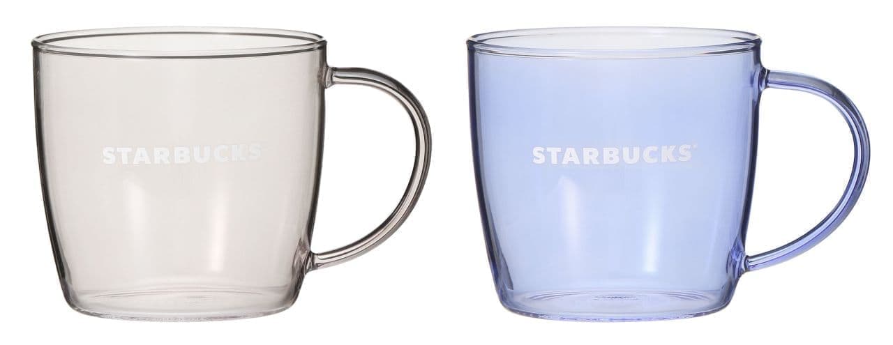 Starbucks "Heat Resistant Glass Mug Charcoal Gray 355ml / Blue 355ml