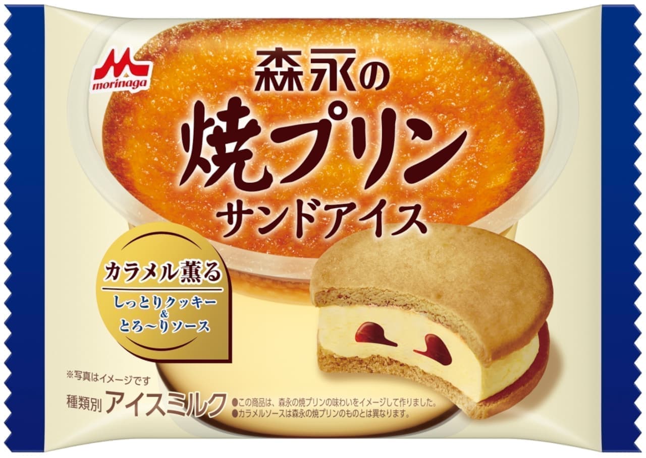 Morinaga Milk Industry "Morinaga's Yaki Pudding Sandwich Ice Cream