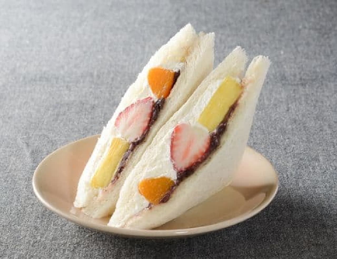 Lawson "Fruit Anmitsu Style Sandwich