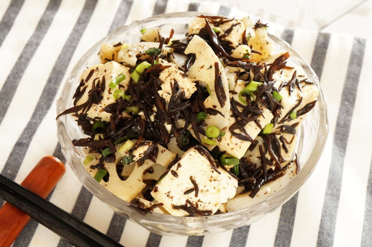 「ひじき豆腐れんこんのサラダ」の簡単レシピ
