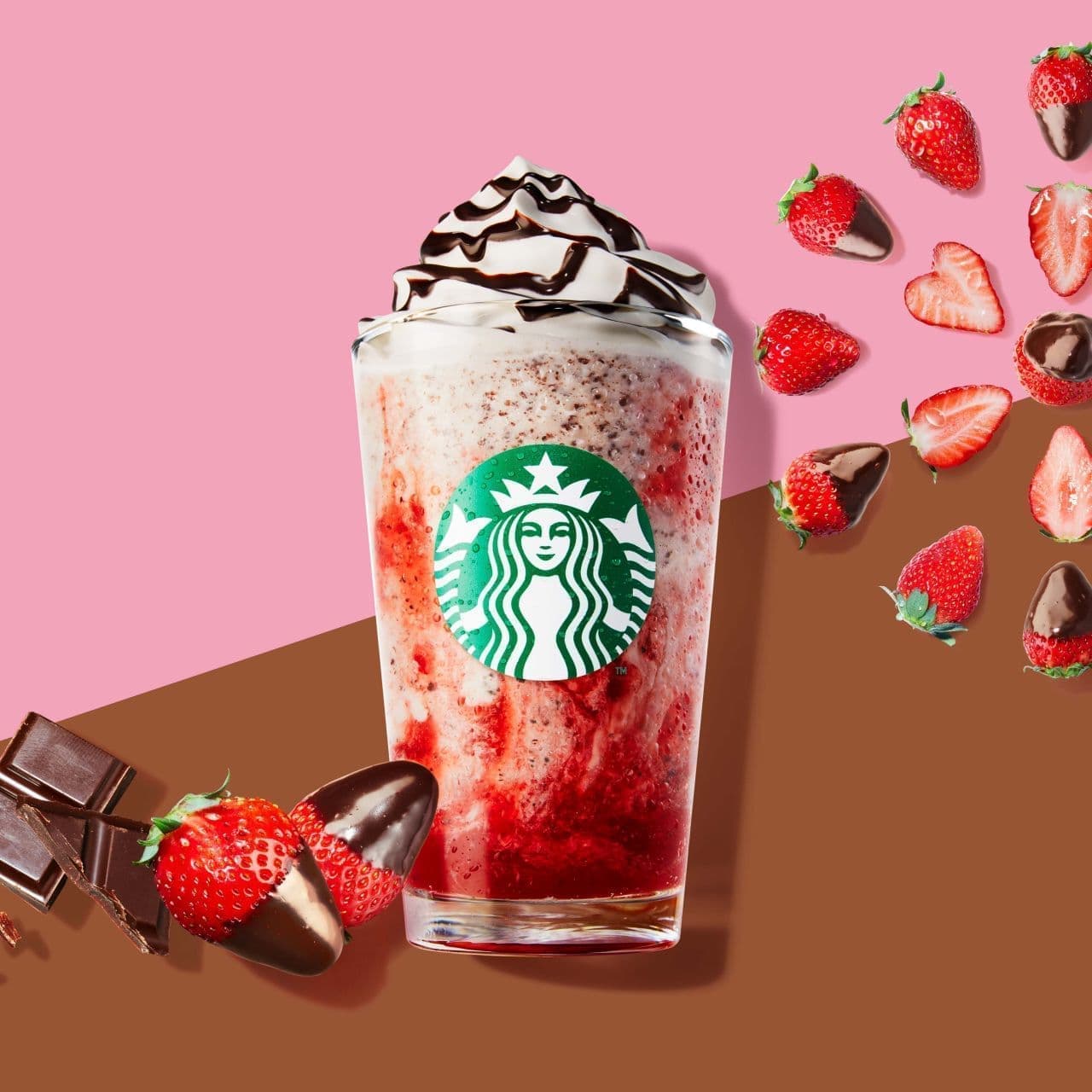 Starbucks Strawberry Frappuccino Chocolate ver.