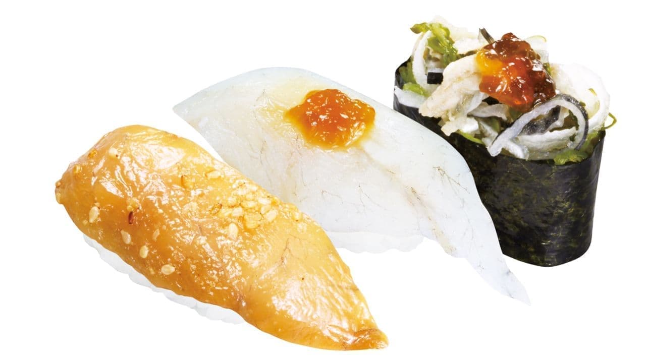 くら寿司「超三貫 日本海産 ふぐ三種盛り」