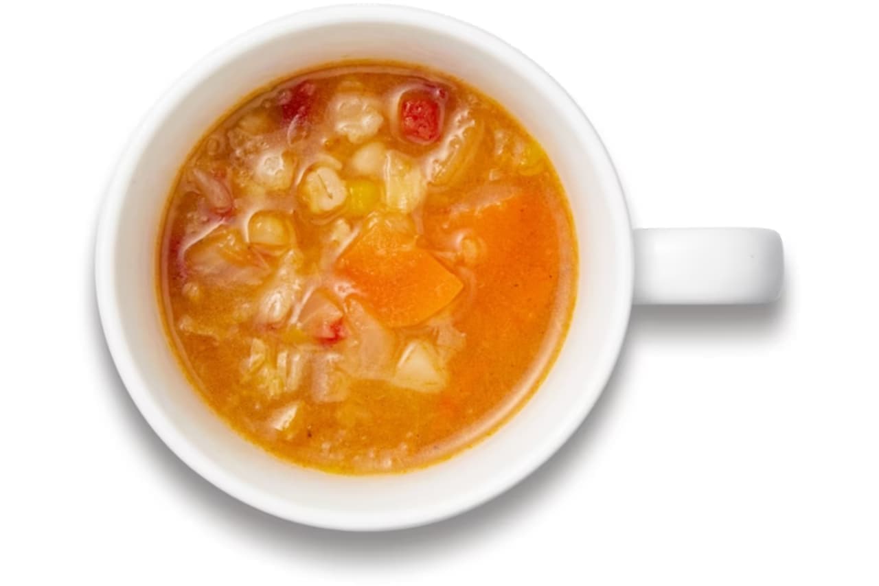 イケア「押し麦と生姜のスープ」