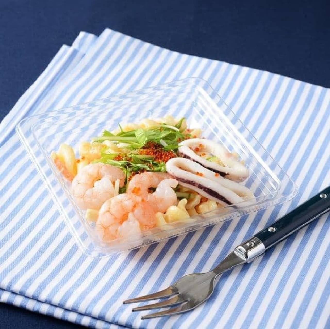 LAWSON Machi's Deli "Shrimp and Squid Mentaiko Salad