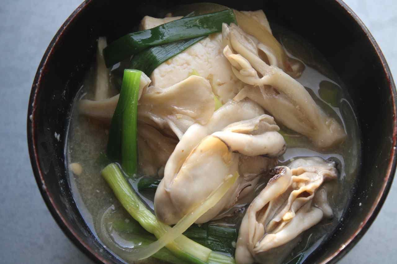「牡蠣の味噌煮」レシピ