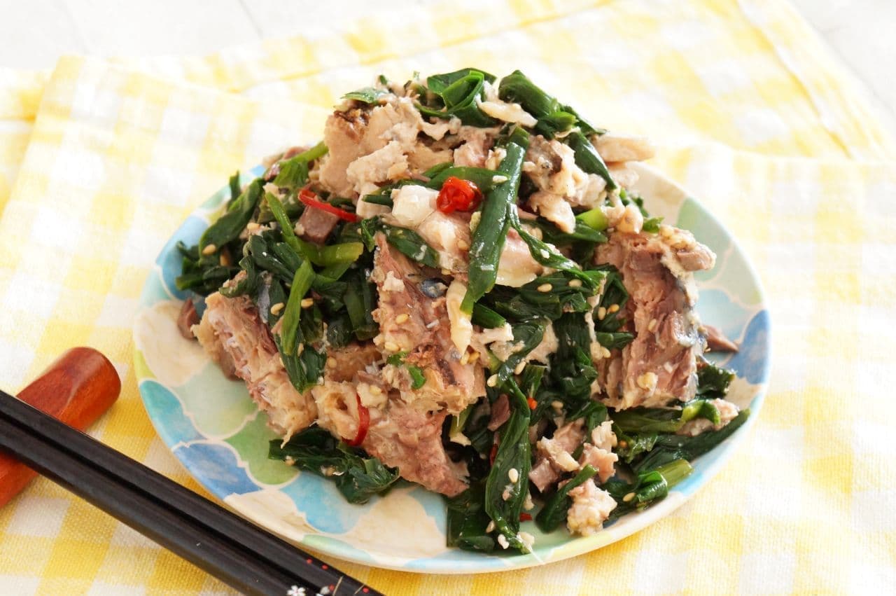 Easy recipe for "Mackerel with chives and soy sauce