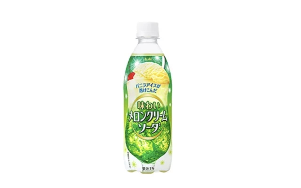 Asahi Soft Drinks "Ajiwai Melon Cream Soda