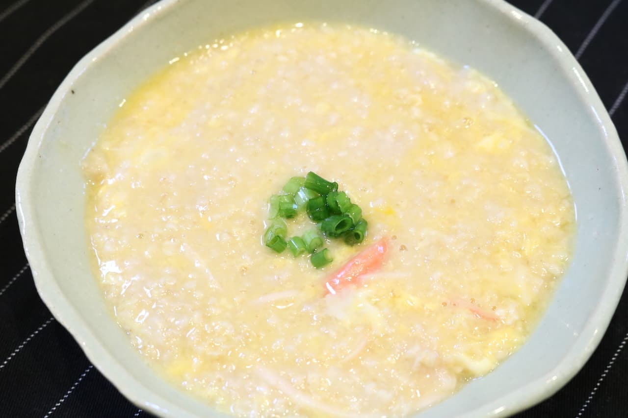 Recipe: "Crab-cake and egg porridge with oatmeal"