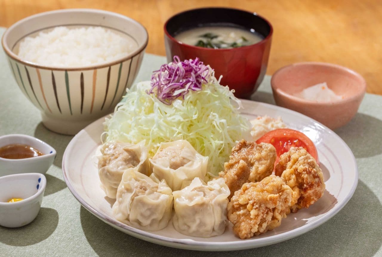 Ootoya's special shao mai and fried chicken