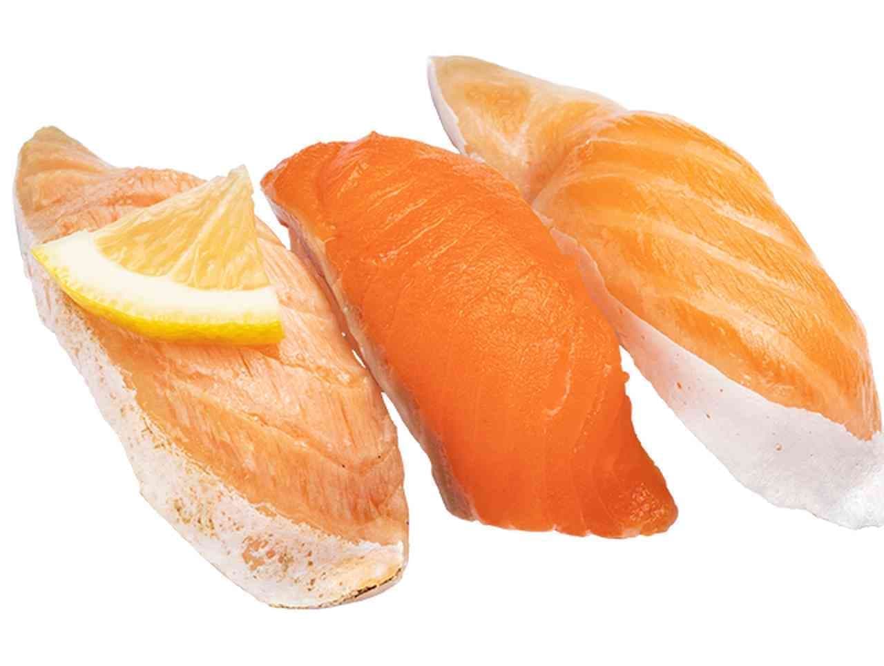 Kappa Sushi "Three Kinds of Salmon