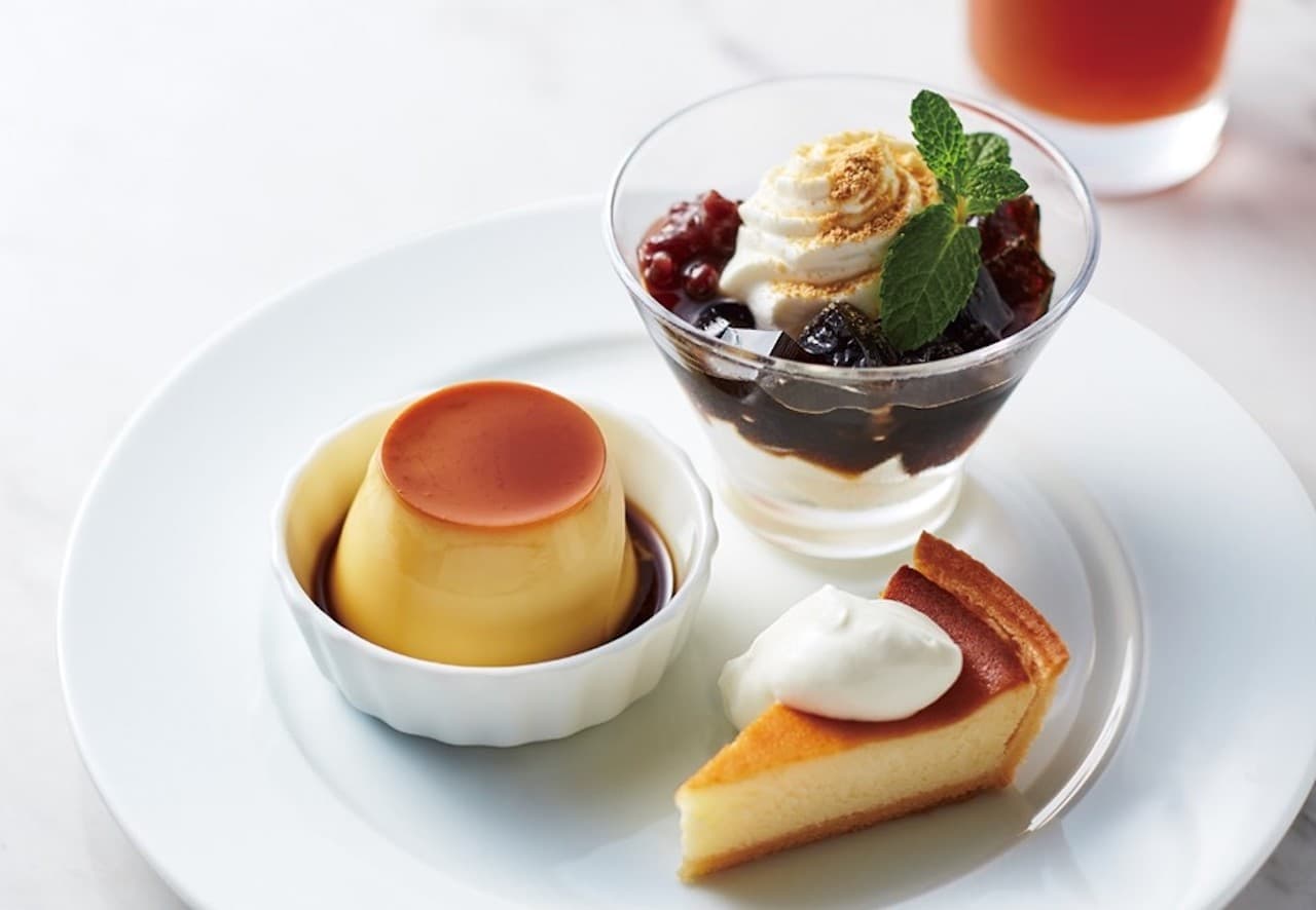 Cafe Morozoff "Limited time dessert plate with drink".