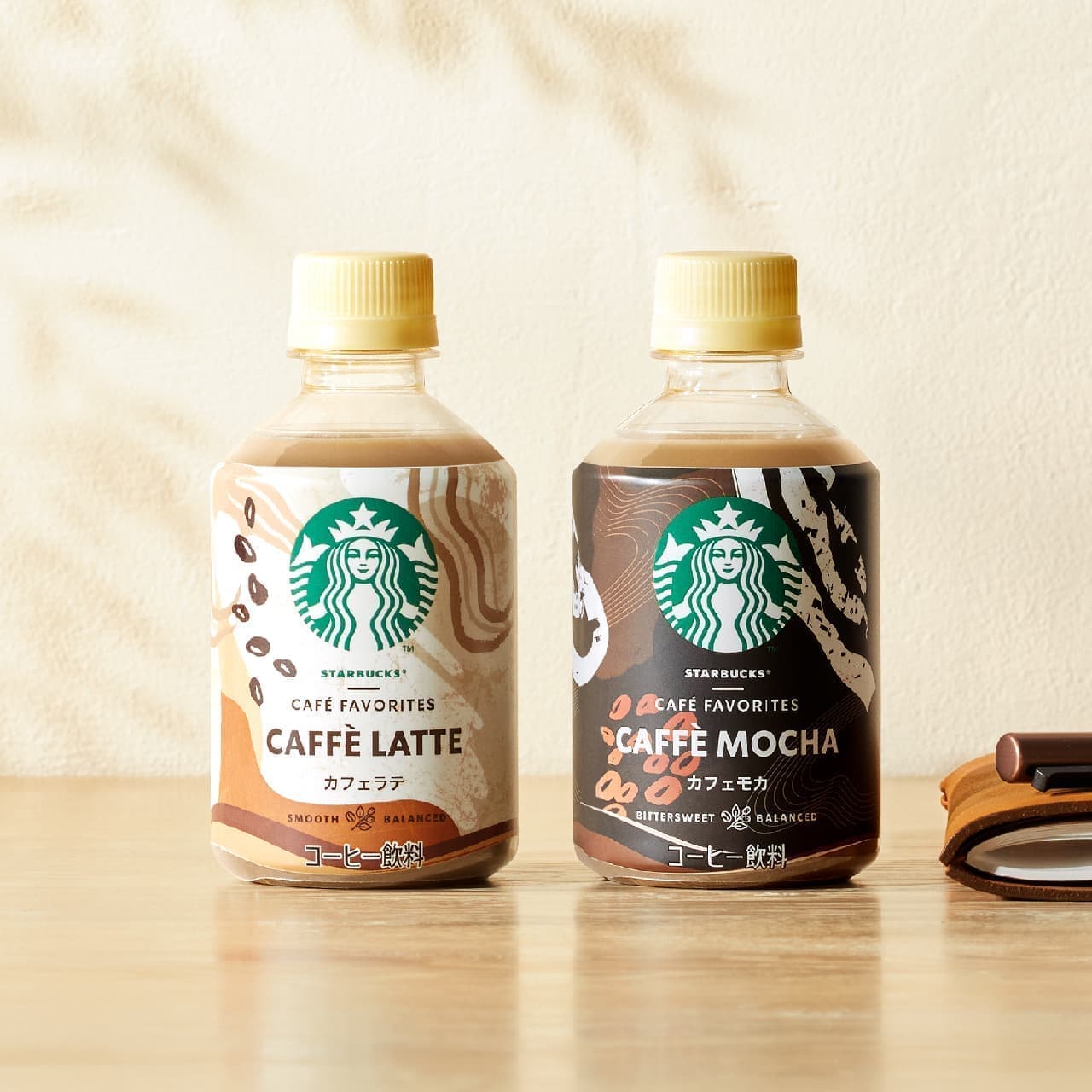  Starbucks CAFE FAVORITES Cafe Mocha" coffee beverage in PET bottles