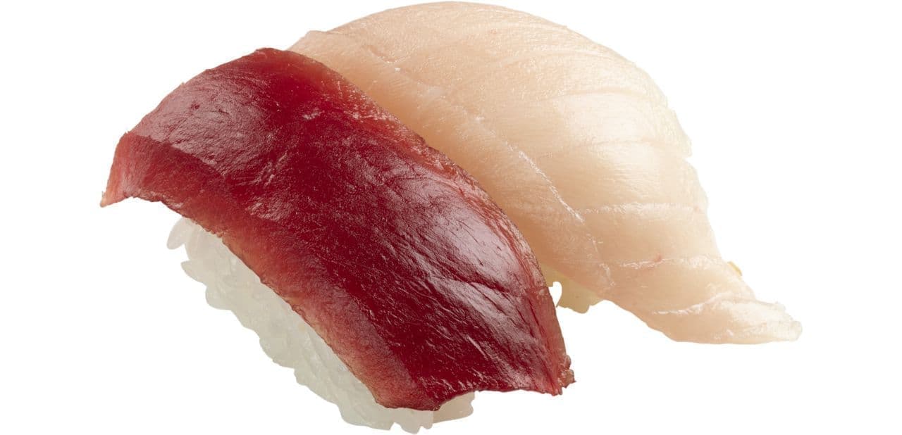 Sushiro "Natural Tuna Eating Comparison (Natural Indian Tuna Lean Meat and Toro Bottle Length)" (Japanese only)