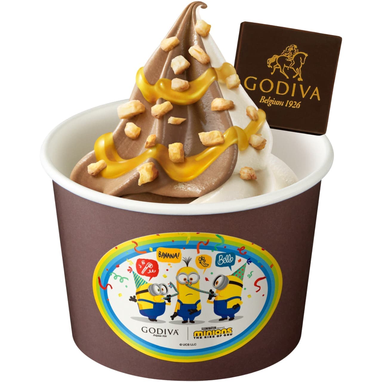 Godiva "YAY! Minion! Choco Liquidizer Choco Banana" "Soft Serve Ice Cream Choco Banana / YAY! Minion! Minion!