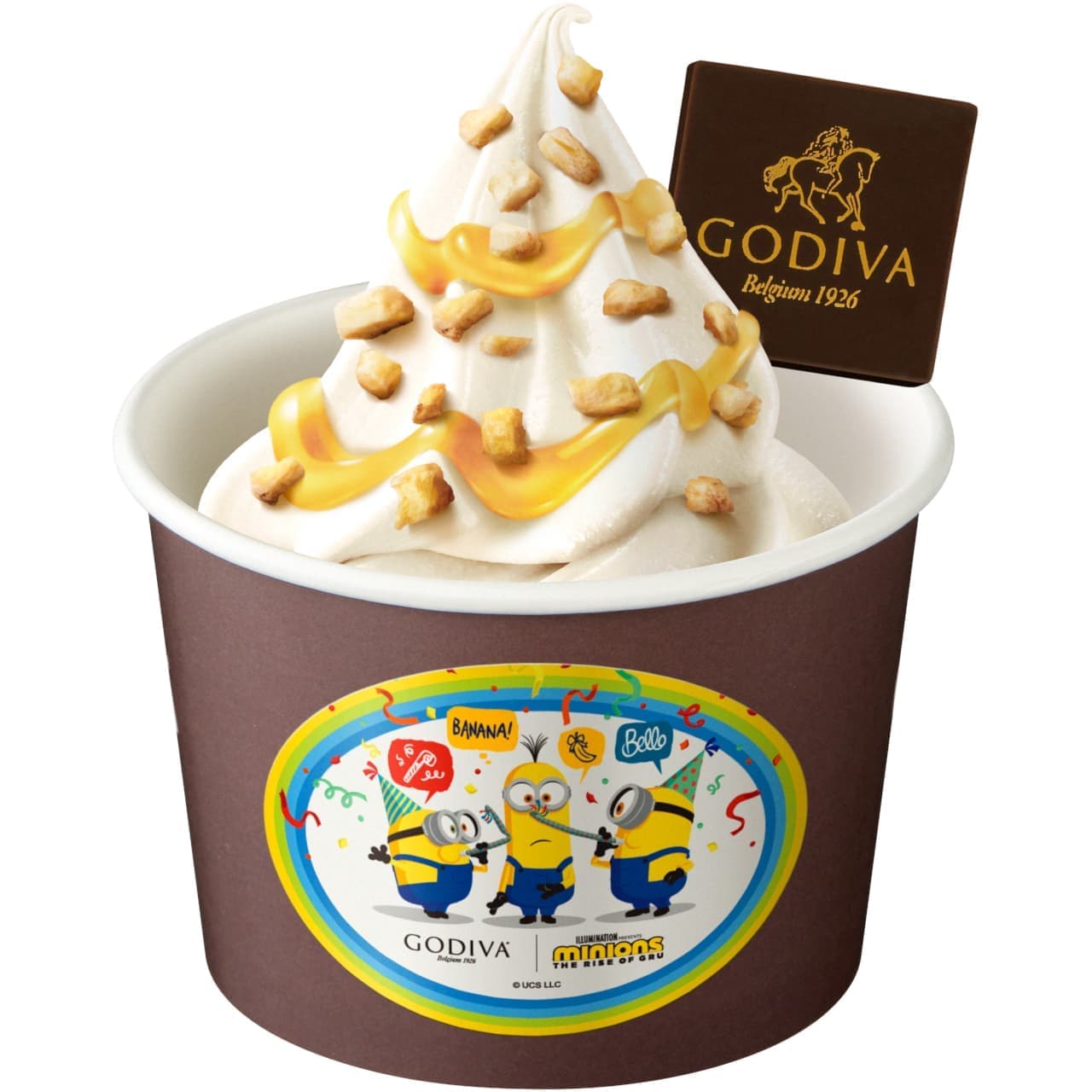 Godiva "YAY! Minion! Choco Liquidizer Choco Banana" "Soft Serve Ice Cream Choco Banana / YAY! Minion! Minion!