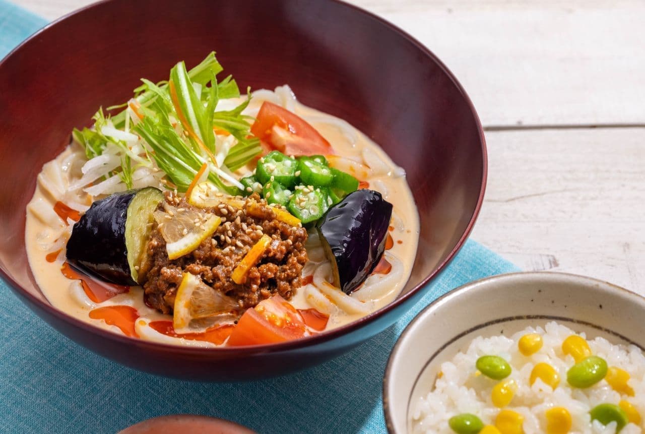 Ootoya "Vegetable Chilled Udon Noodles with Edamame and Moroko Rice"