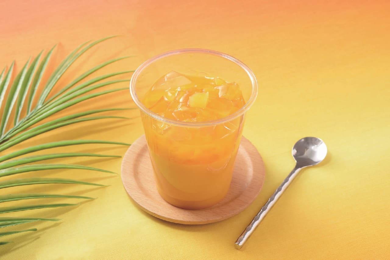 Lawson "Uchi Cafe: Mango Pudding Like a Mango"