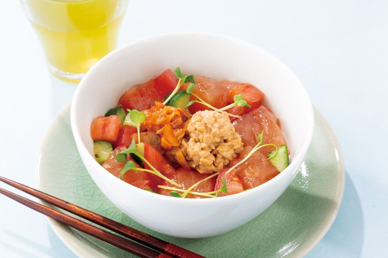nana's green tea "Kimchi natto donburi with natural tuna