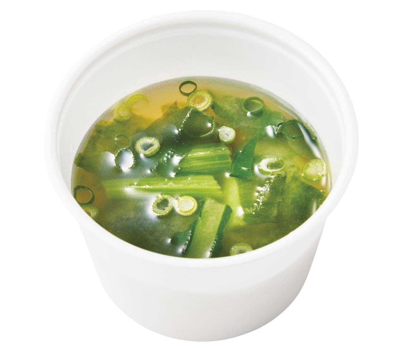 Hotto Motto Grill "Miso soup with lots of ingredients: wakame seaweed and komatsuna