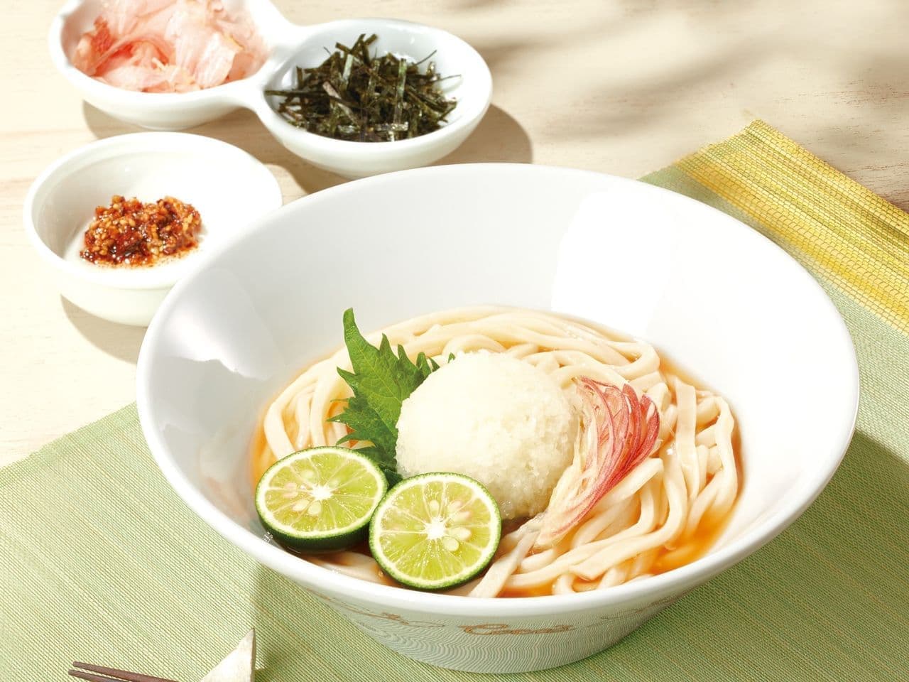 Cocos "Cold grated udon noodles with Tokushima Sudachi