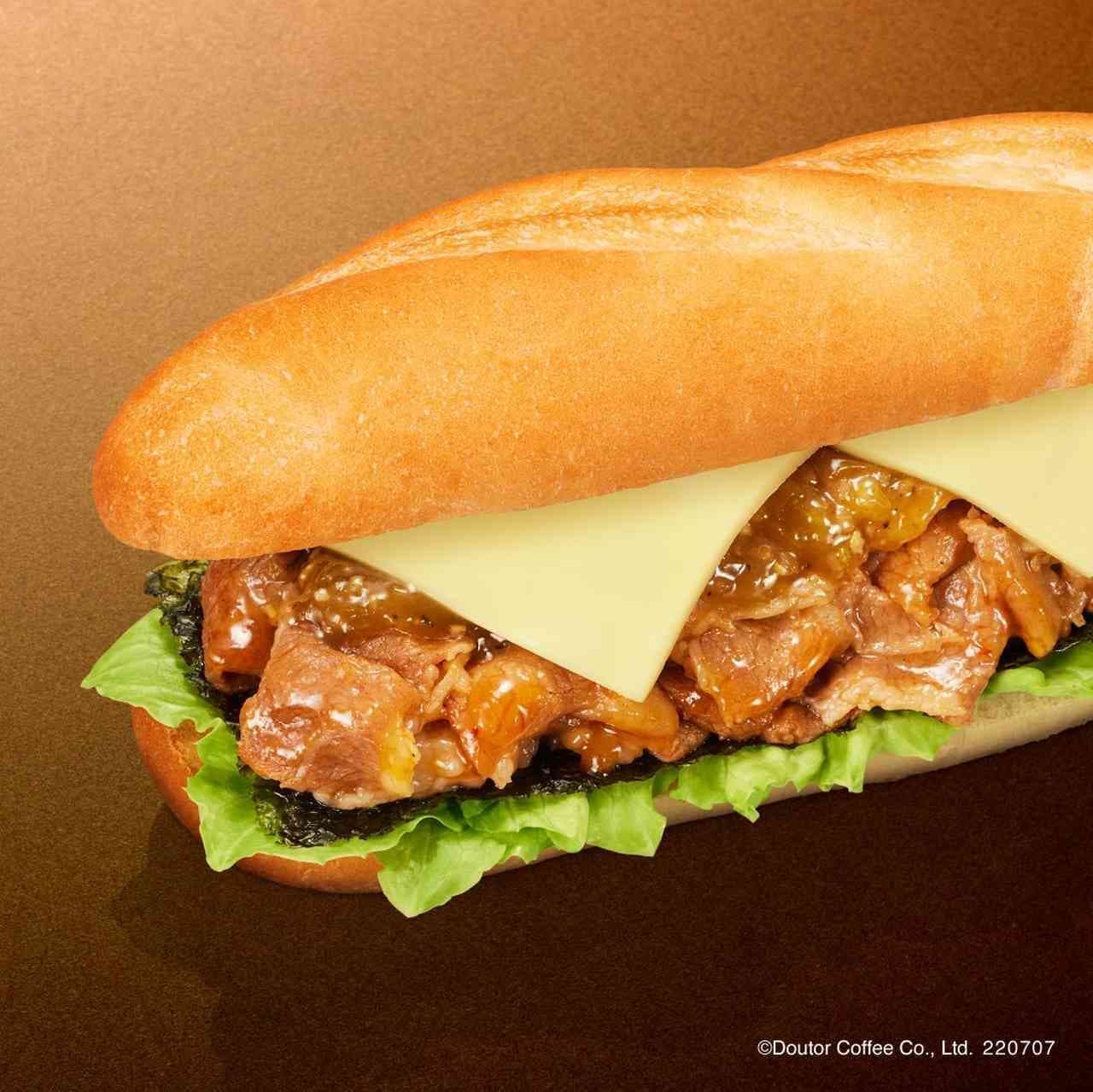 Doutor "Limited Time Milano Sandwich - Beef Kalbi Jalapeno Sauce & Cheese".
