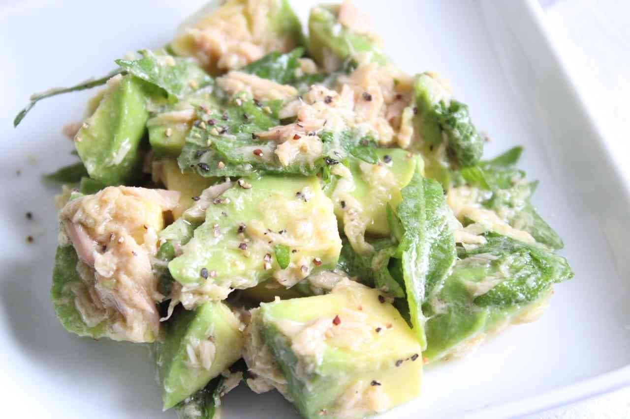 Avocado Salad Recipe Summary "Tuna and Avocado Shiso Salad"